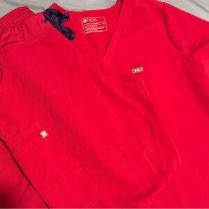 Figs scrub set- hot pink XL/ XXL tall